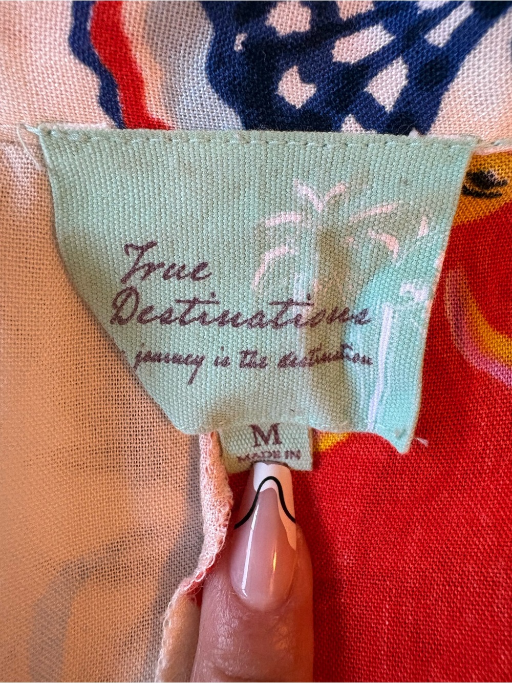 True Destinations Short-Sleeve Printed Jumpsuit Romper - Multicolor Cream - Picture 2 of 12